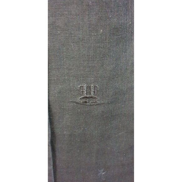 Gianfranco Ferre Vintage Black Shirt, 100% lino Long Sleeves Button Blouse - Picture 8 of 15